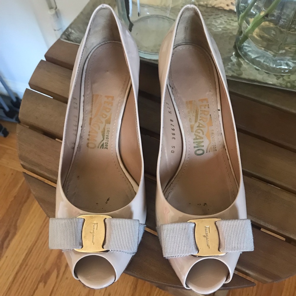 Salvatore Ferragamo Vara Wedge Pumps